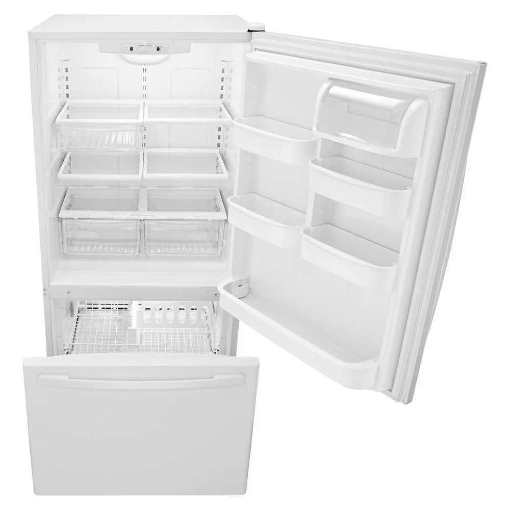 Amana ABB2224BRW 33-inch Wide Bottom-Freezer Refrigerator with EasyFreezer™ Pull-Out Drawer - 22 cu. ft. Capacity - Image 2