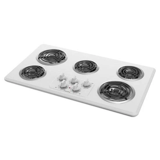 36-inch Electric Cooktop with 5 Elements - white - Image 3