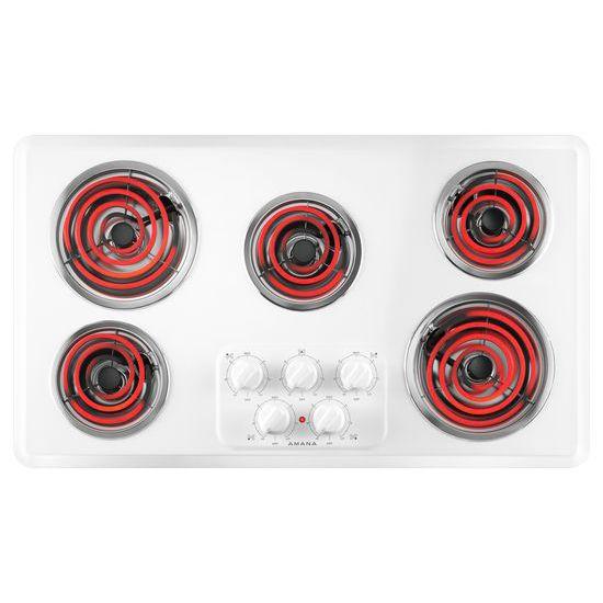 36-inch Electric Cooktop with 5 Elements - white - Image 6
