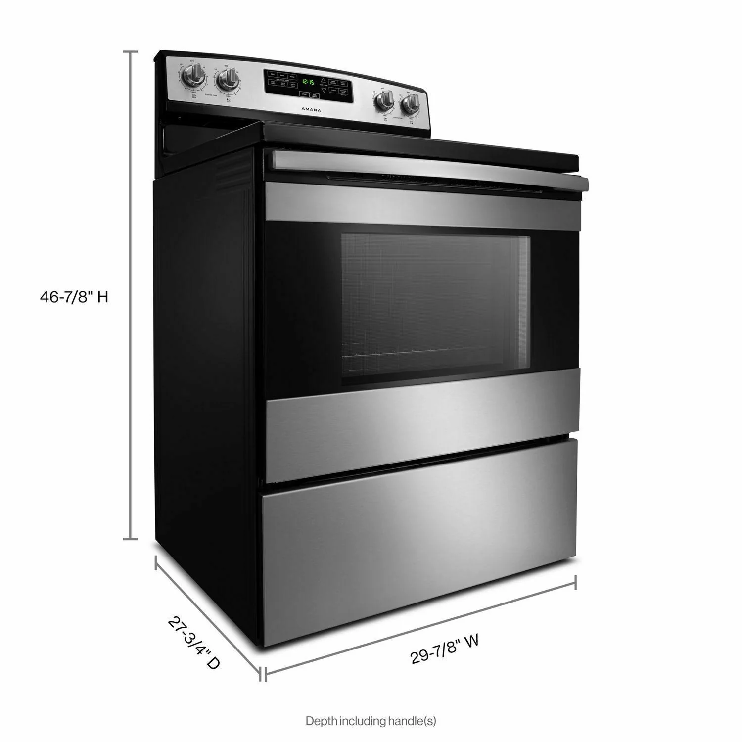 Amana ACR4303MFS 30-inch Amana® Electric Range with Bake Assist Temps - Black-on-Stainless - Image 4