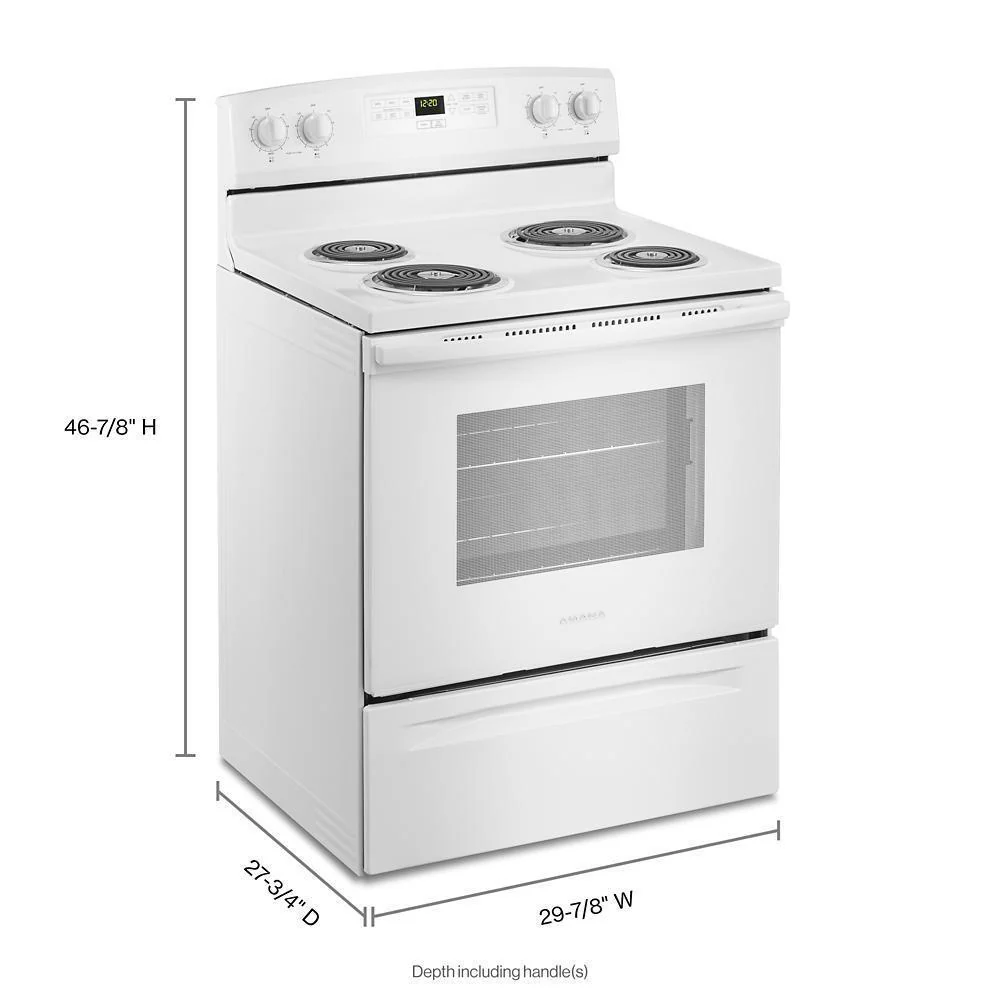 Amana ACR4303MFW 30-inch Amana® Electric Range with Bake Assist Temps - Image 11