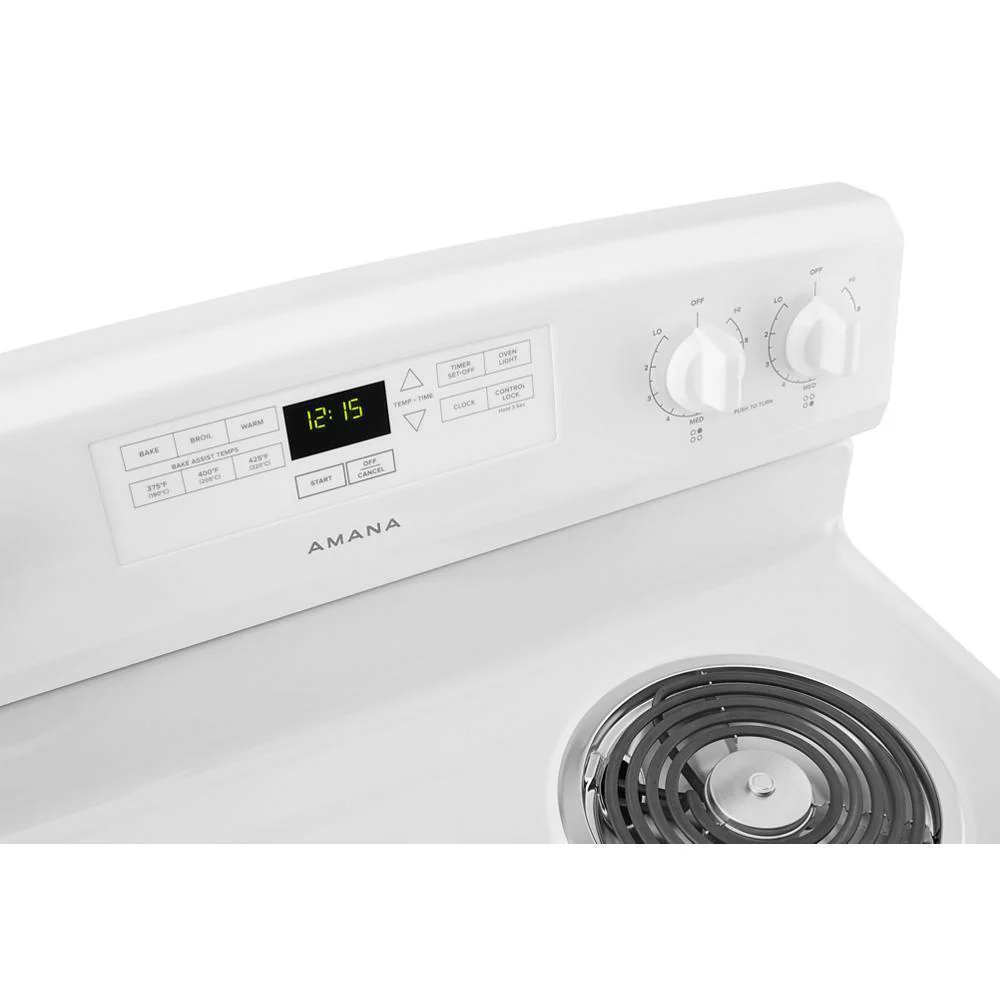 Amana ACR4303MFW 30-inch Amana® Electric Range with Bake Assist Temps - Image 9