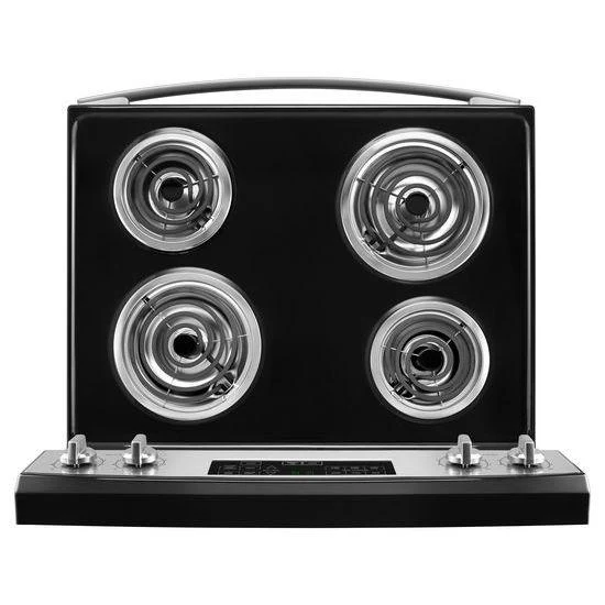 Amana® 30-inch Electric Range with Self-Clean Option - Black-on-Stainless - Image 2