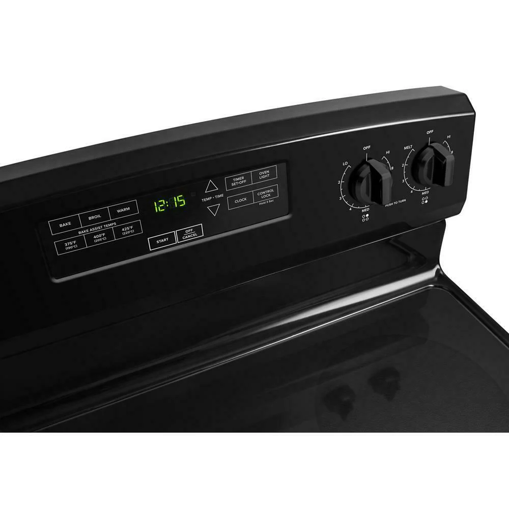 Amana AER6303MFB 30-inch Amana® Electric Range with Extra-Large Oven Window - Image 4
