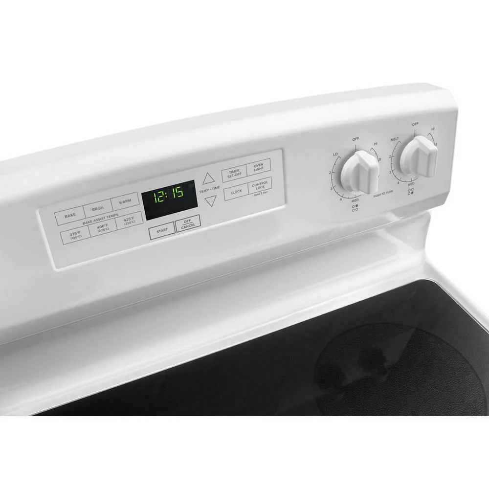 Amana AER6303MFW 30-inch Amana® Electric Range with Extra-Large Oven Window - Image 2