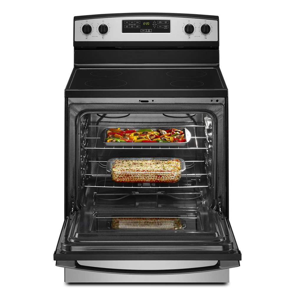 Amana AER6303MMS 30-inch Amana® Electric Range with Extra-Large Oven Window - Image 10