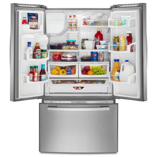 36-inch French Door Bottom-Freezer Refrigerator with Fast Cool Option - black - Image 3