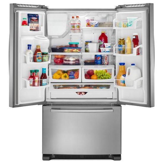 36-inch French Door Bottom-Freezer Refrigerator with Fast Cool Option - black - Image 4