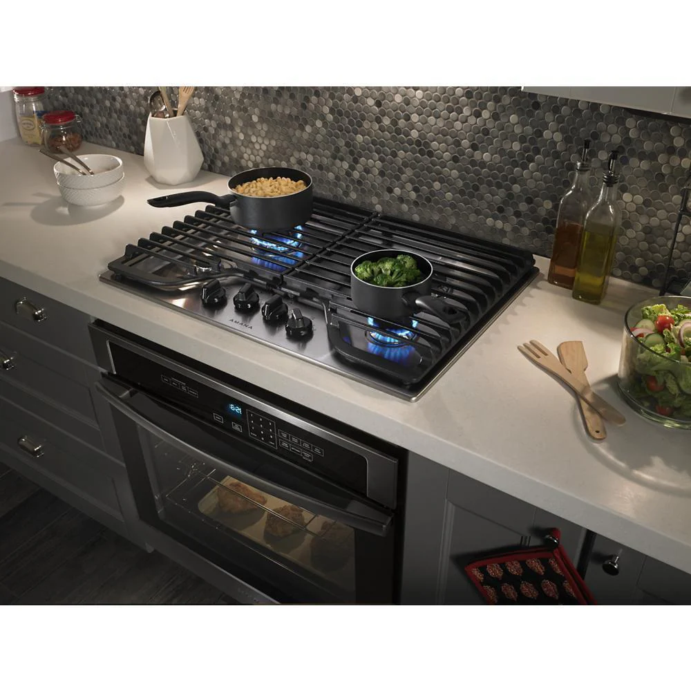 Amana AGC6540KFS 30-inch Gas Cooktop with 4 Burners - Image 9