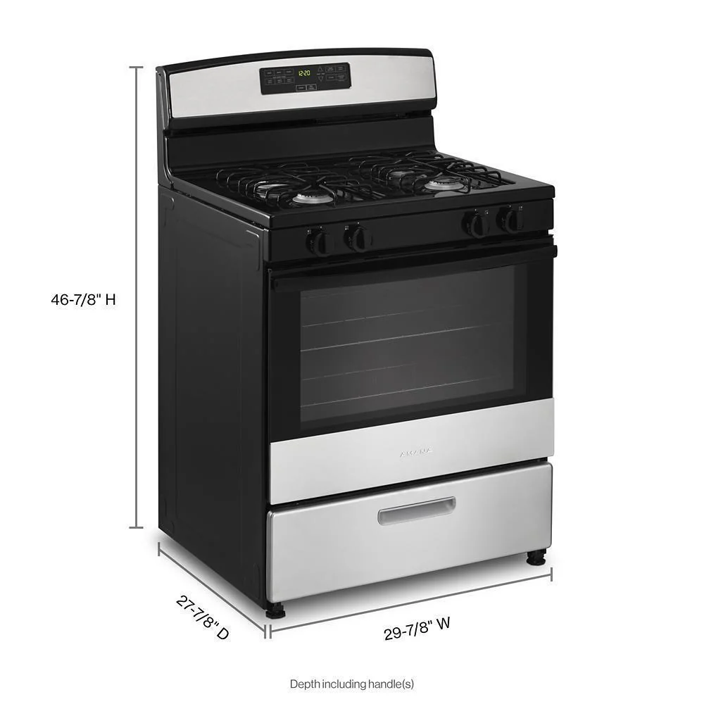 Amana AGR6303MMS 30-inch Gas Range with Bake Assist Temps - Image 9