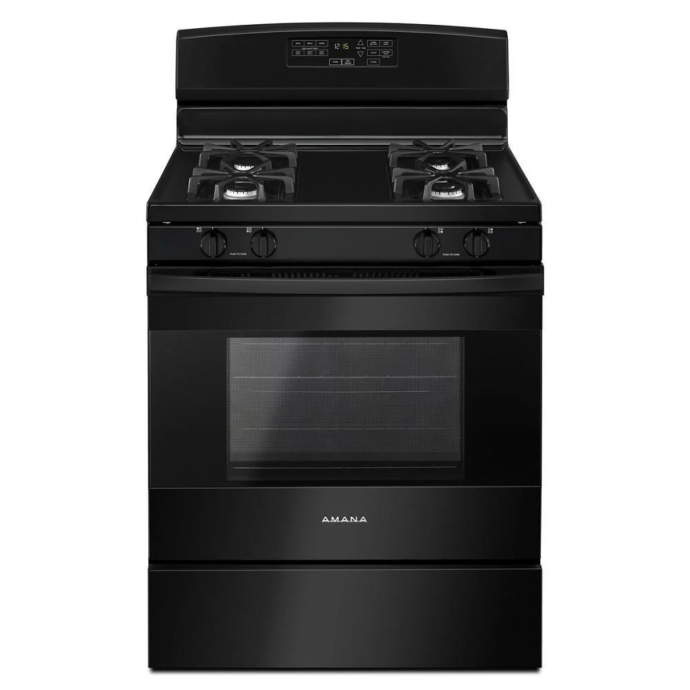 Amana AGR6603SFB 30-inch Gas Range with Self-Clean Option