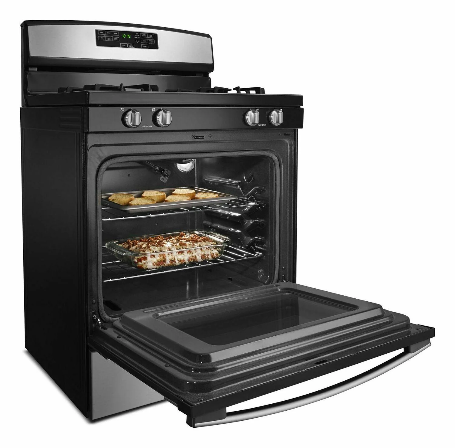30-inch Gas Range with Self-Clean Option - Stainless Steel - Image 3