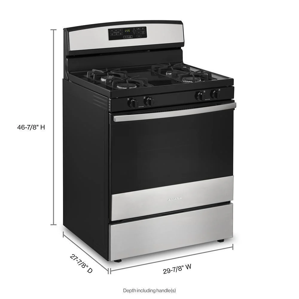 Amana AGR6603SMS 30-inch Gas Range with Self-Clean Option - Image 9