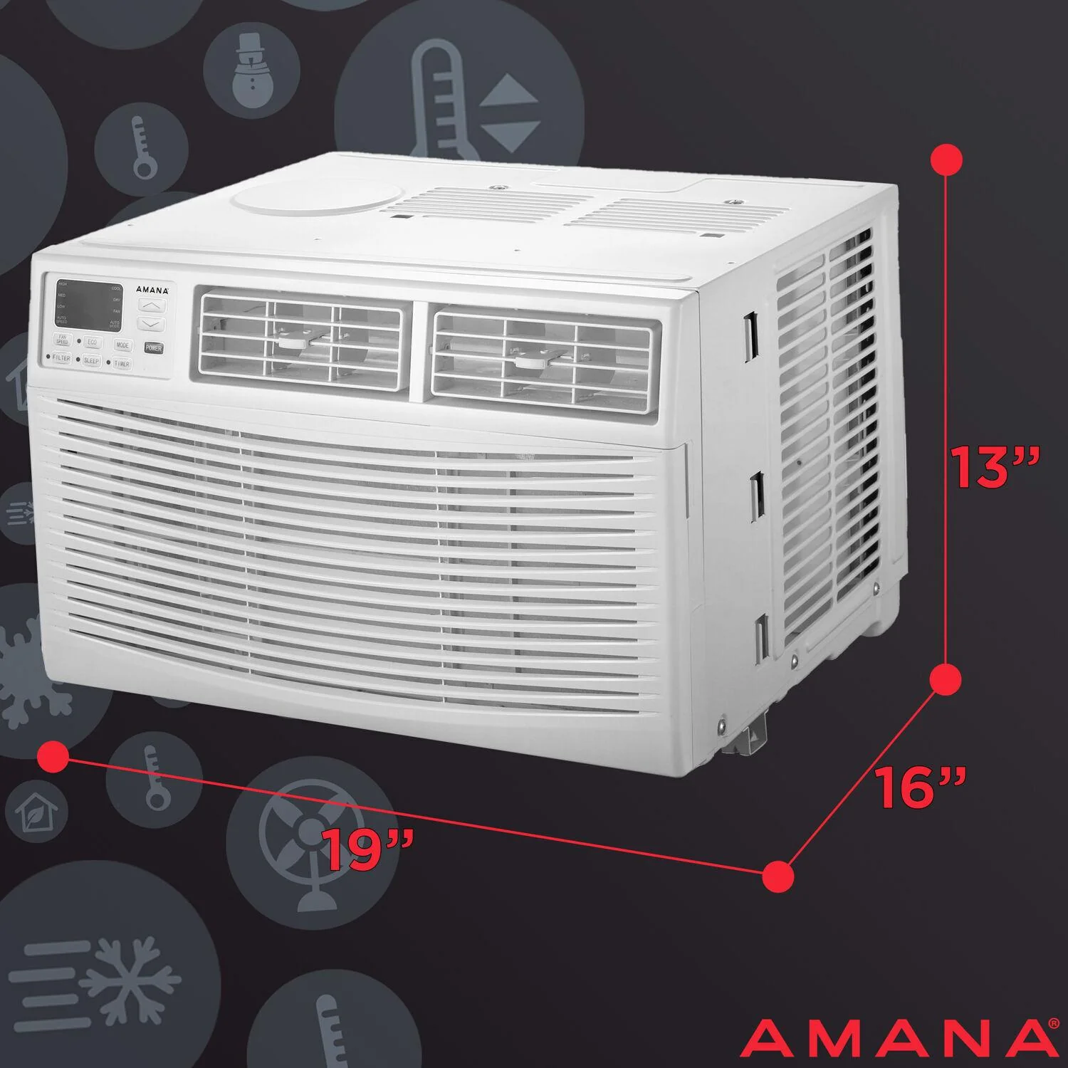 6,000 BTU 115V Window-Mounted Air Conditioner with Remote Control - Image 6
