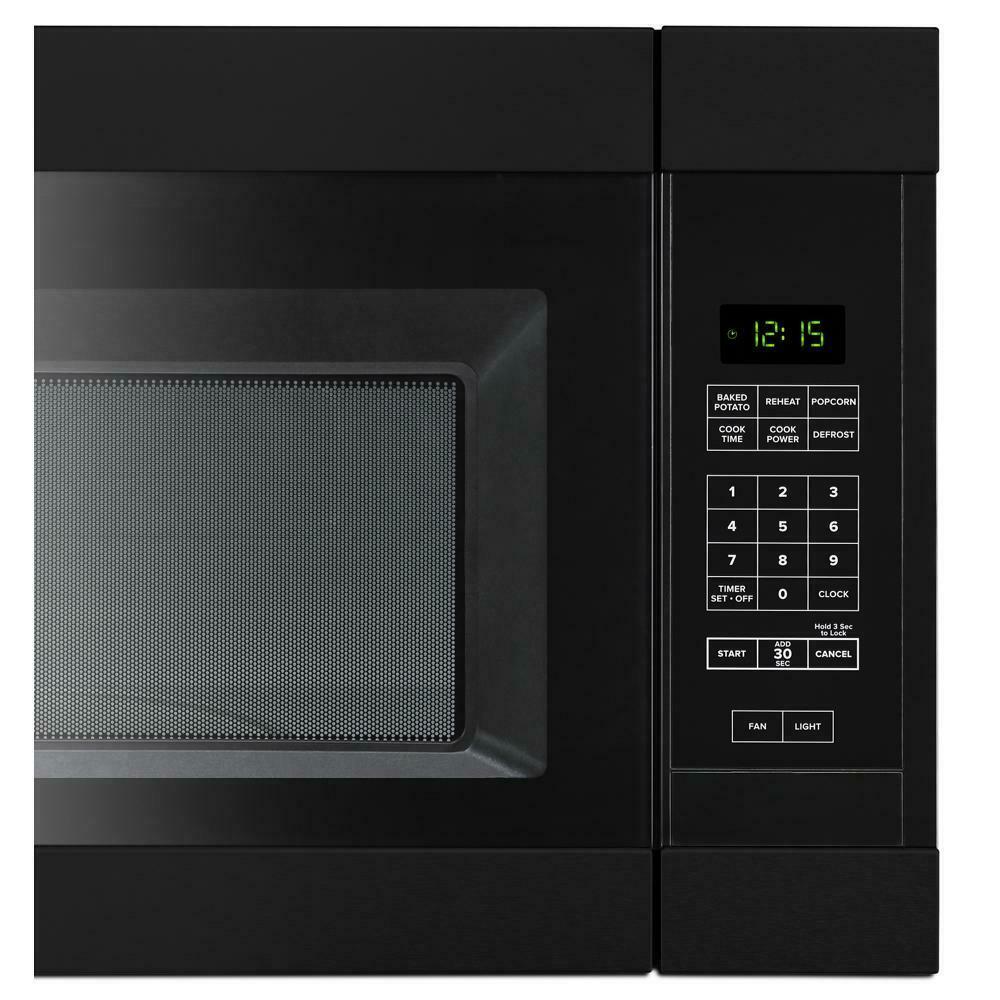 Amana AMV2307PFB 1.6 Cu. Ft. Over-the-Range Microwave with Add 0:30 Seconds - Black - Image 2