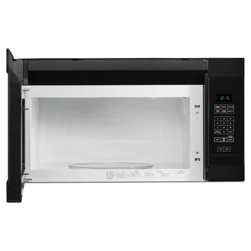 Amana AMV2307PFB 1.6 Cu. Ft. Over-the-Range Microwave with Add 0:30 Seconds - Black - Image 5