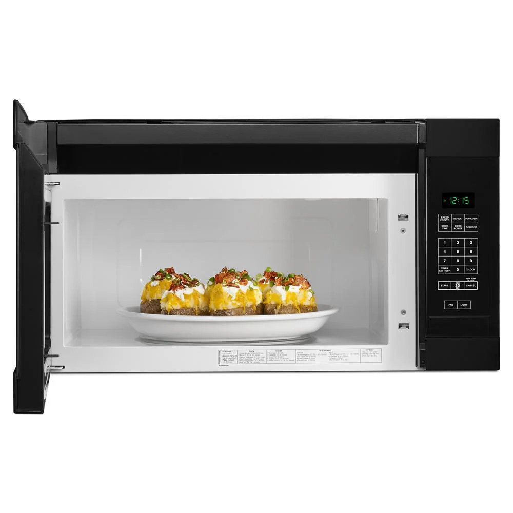 Amana AMV2307PFB 1.6 Cu. Ft. Over-the-Range Microwave with Add 0:30 Seconds - Black - Image 6