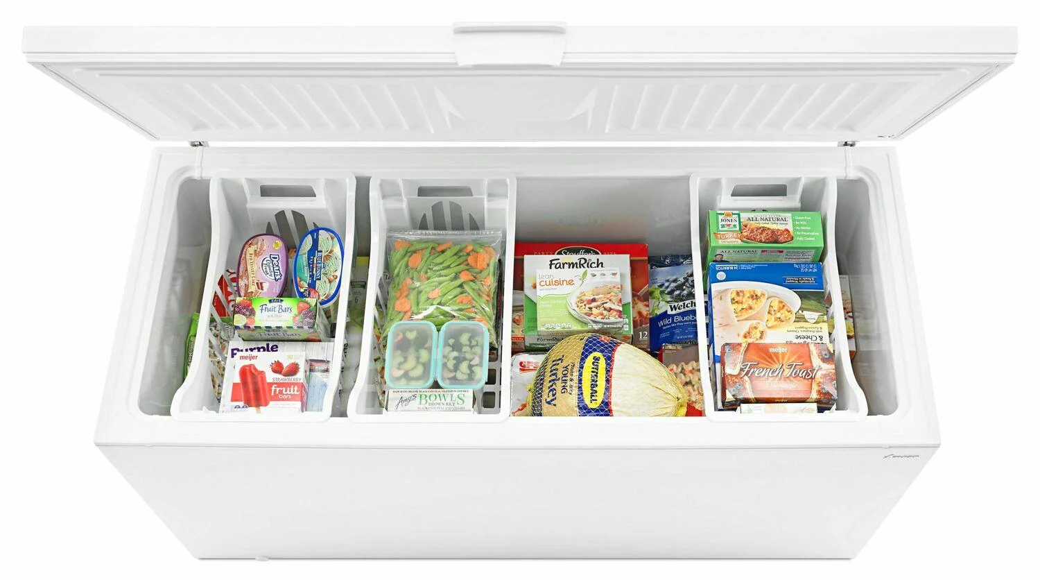15 Cu. Ft. Chest Freezer with 2 Baskets - White - Image 3