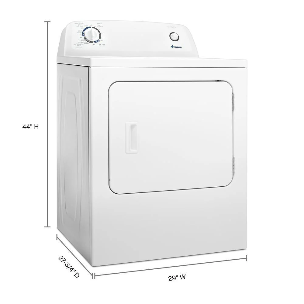 Amana NED4655EW 6.5 cu. ft. Electric Dryer with Wrinkle Prevent Option - Image 8