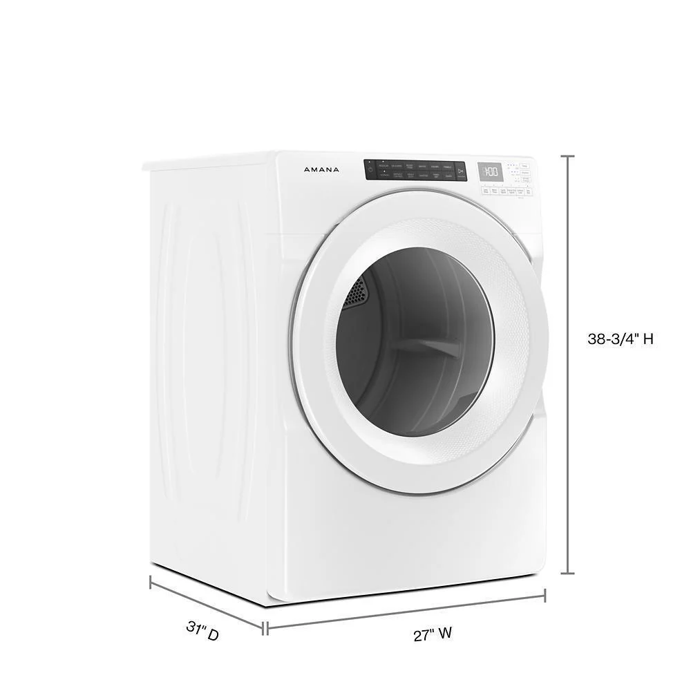 Amana NED5800HW 7.4 cu. ft. Front-Load Dryer with Sensor Drying - Image 7