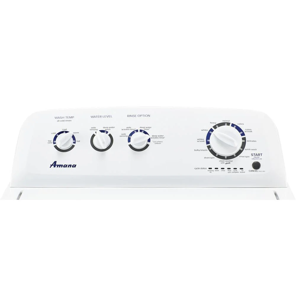 Amana NTW4519JW 3.8 cu. ft. Large Capacity Top Load Washer with High-Efficiency Agitator - Image 6