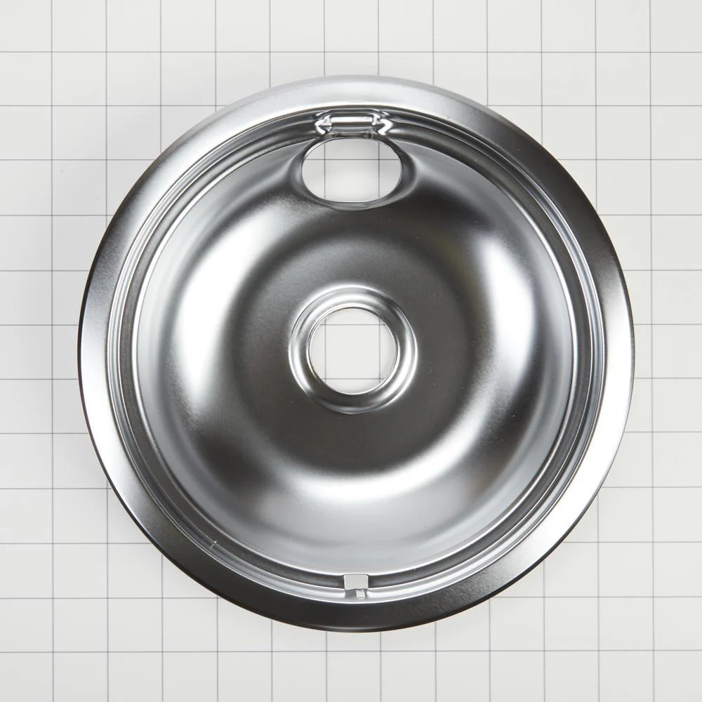 Electric Range Round Burner Drip Bowl, Chrome - Image 2