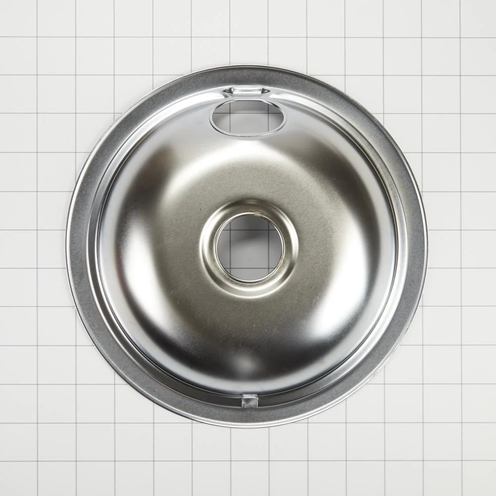 Electric Range Round Burner Drip Bowl, Chrome - Image 3