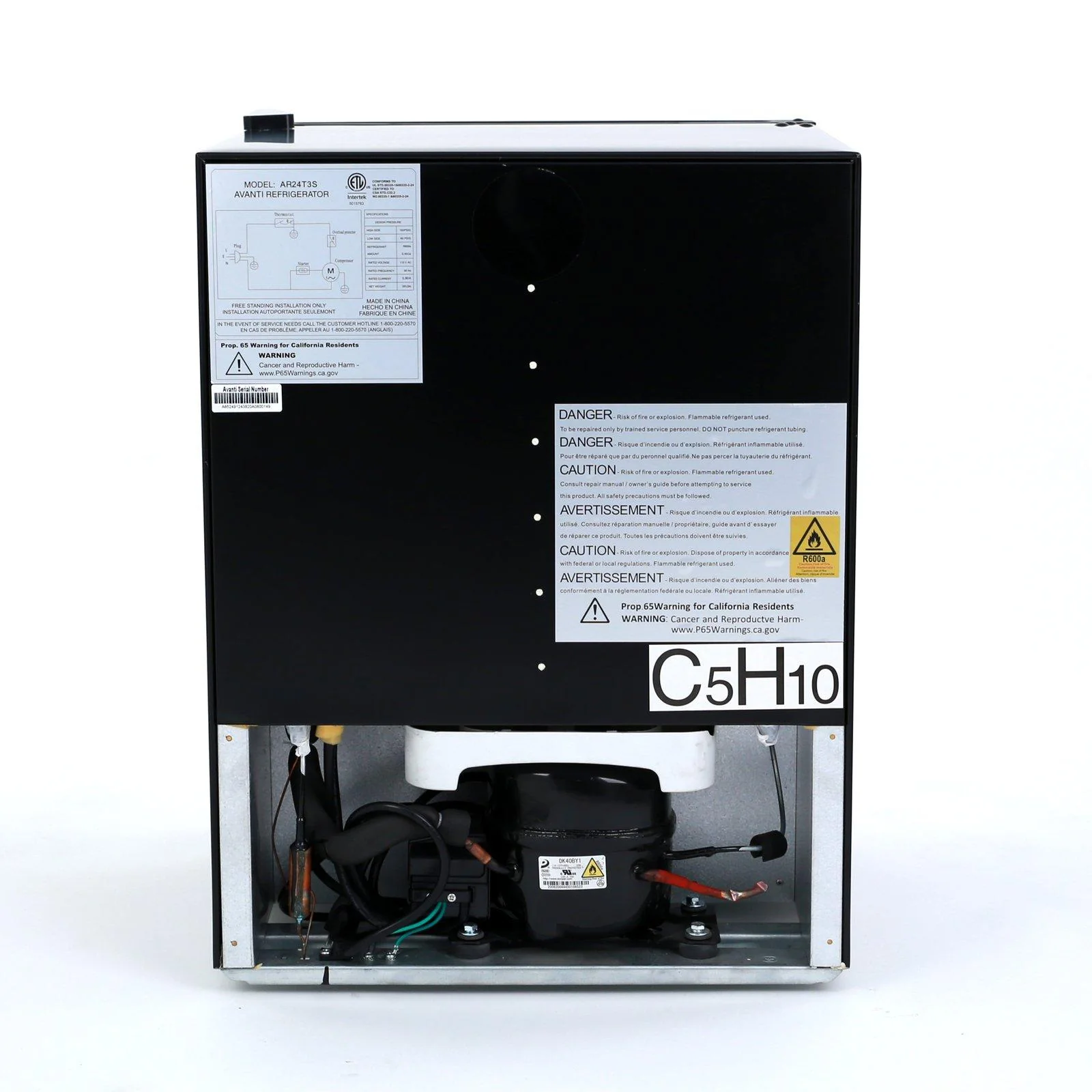 AR24T3S Avanti 2.4 cu. ft. Compact Refrigerator - Image 7