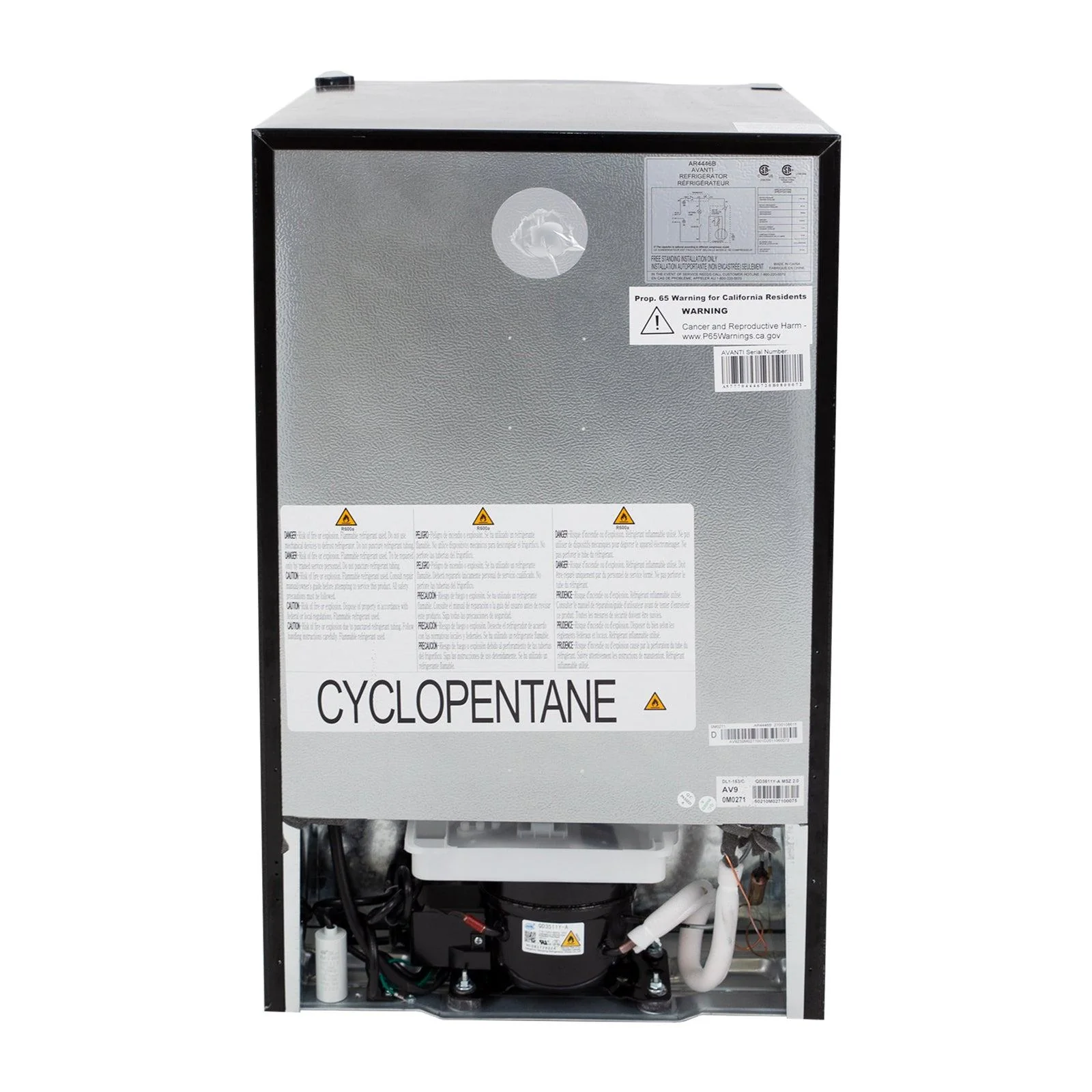 AR4456SS Avanti 4.4 cu. ft. Compact Refrigerator - Stainless Steel - Image 10