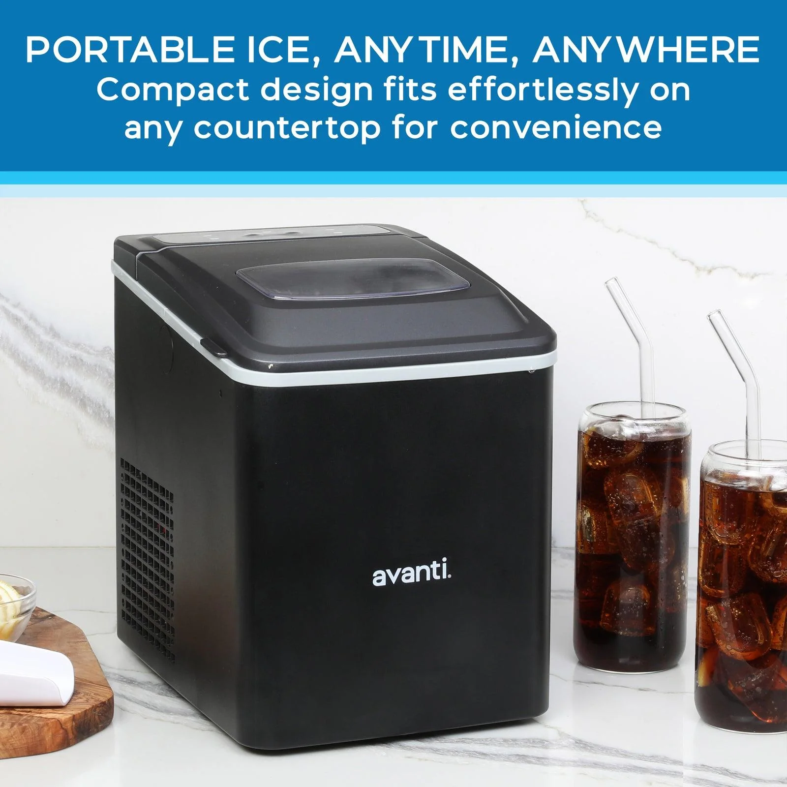 AVIM2625BK Avanti Mighty Ice Countertop Bullet Ice Maker - Image 5