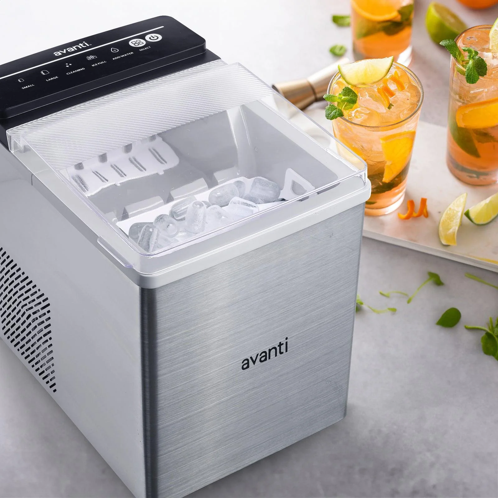 AVIM333SIS Avanti Speedy Ice Countertop Bullet Ice Maker - Stainless Steel / 5.82 cu. ft. - Image 3