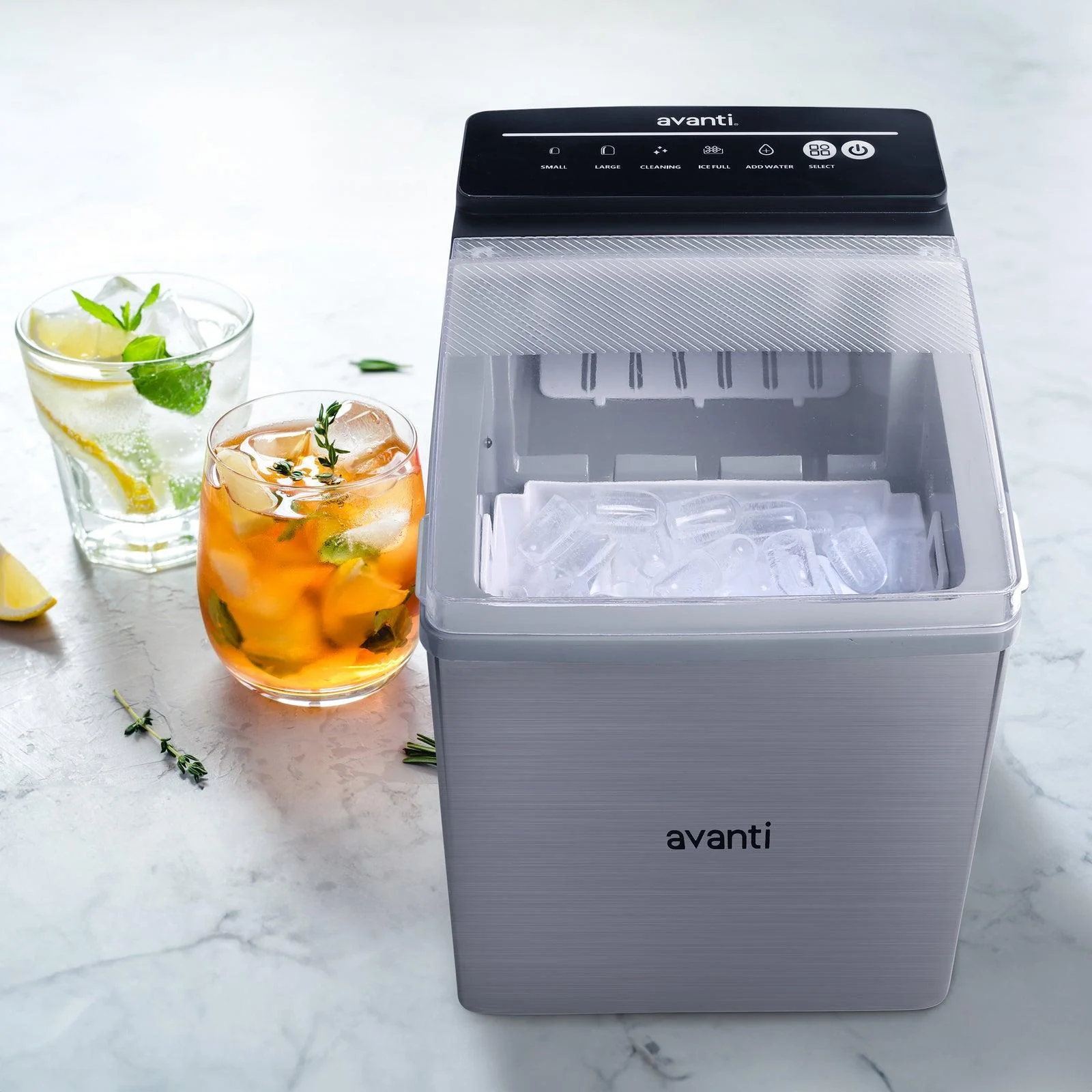 AVIM333SIS Avanti Speedy Ice Countertop Bullet Ice Maker - Stainless Steel / 5.82 cu. ft. - Image 4
