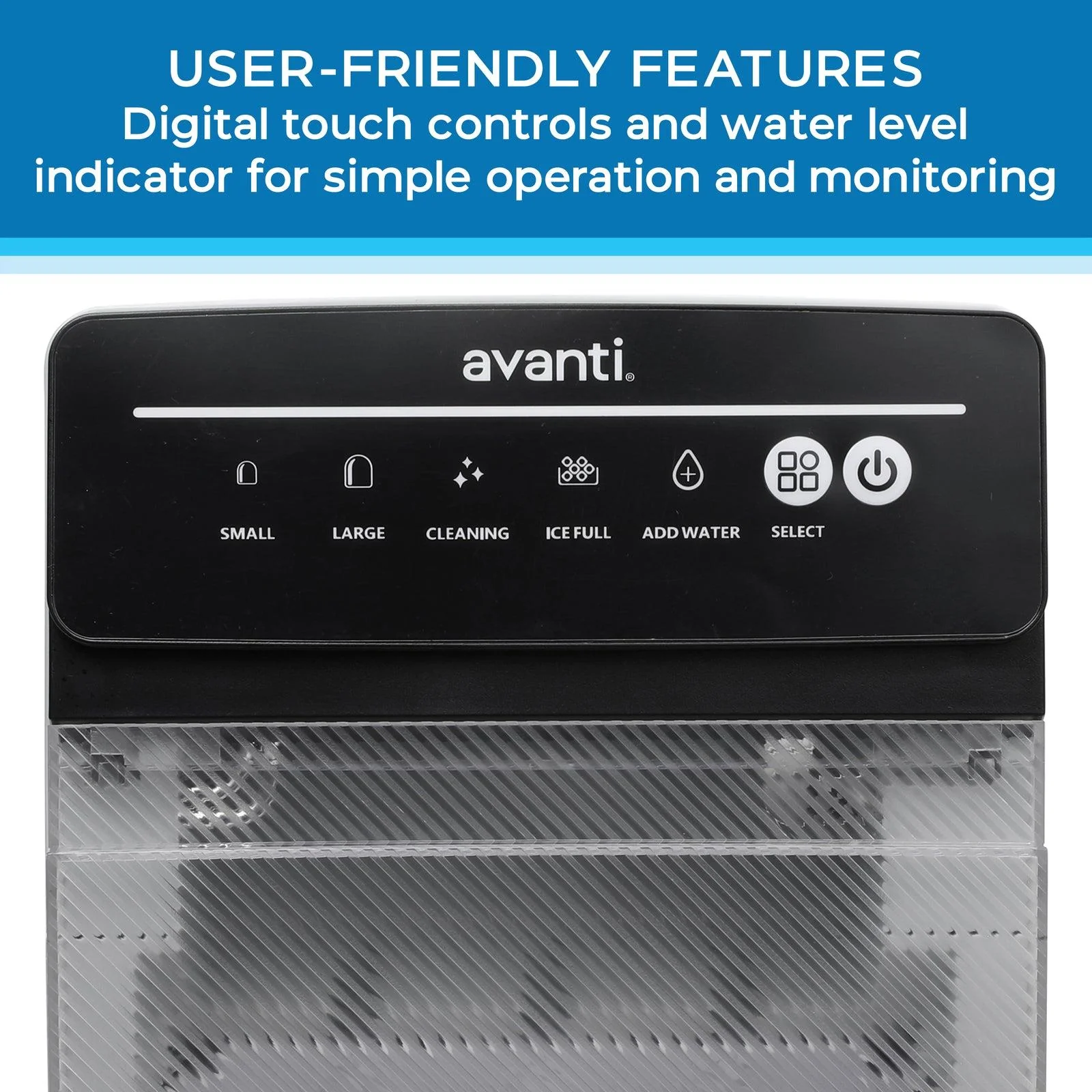 AVIM333SIS Avanti Speedy Ice Countertop Bullet Ice Maker - Stainless Steel / 5.82 cu. ft. - Image 7