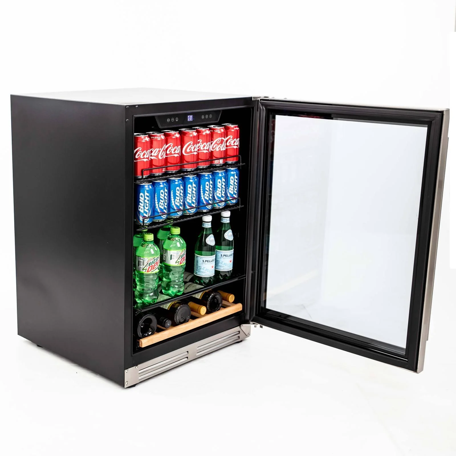 Avanti BCF54S3S 126 Can Beverage Center - Stainless Steel with Black Cabinet / 5.8 cu. ft. - Image 2