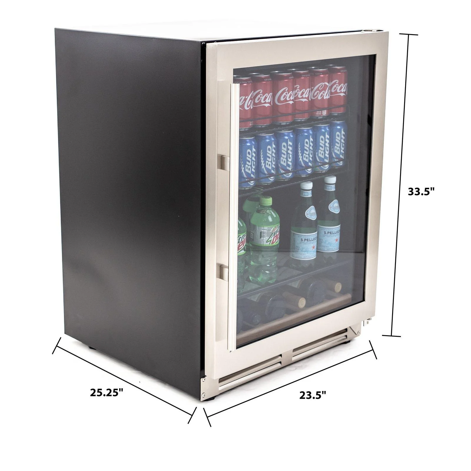 Avanti BCF54S3S 126 Can Beverage Center - Stainless Steel with Black Cabinet / 5.8 cu. ft. - Image 8