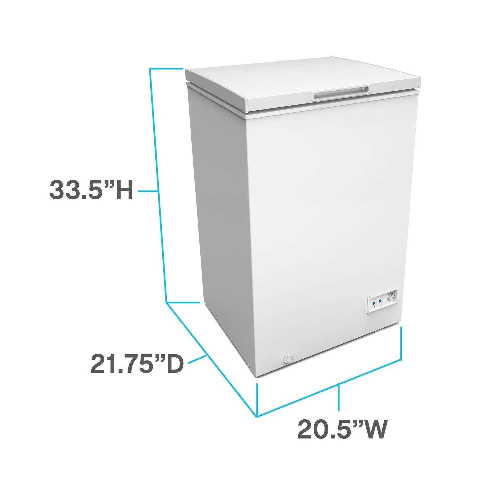 CF35F0W Avanti Garage Ready Convertible Chest Freezer - White - Image 3