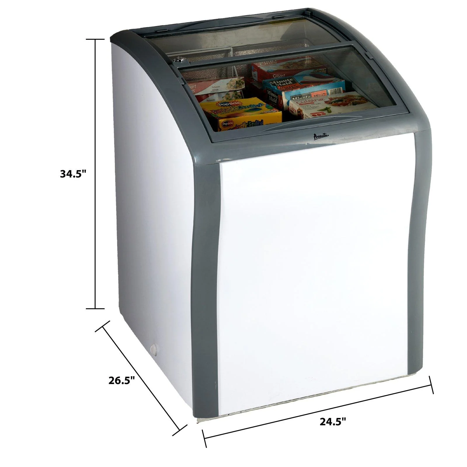 CFC436Q0WG Avanti 4.2 cu. ft. Commercial Sliding Glass Top Freezer or Refrigerator - White / 4.2 cu. ft. - Image 6