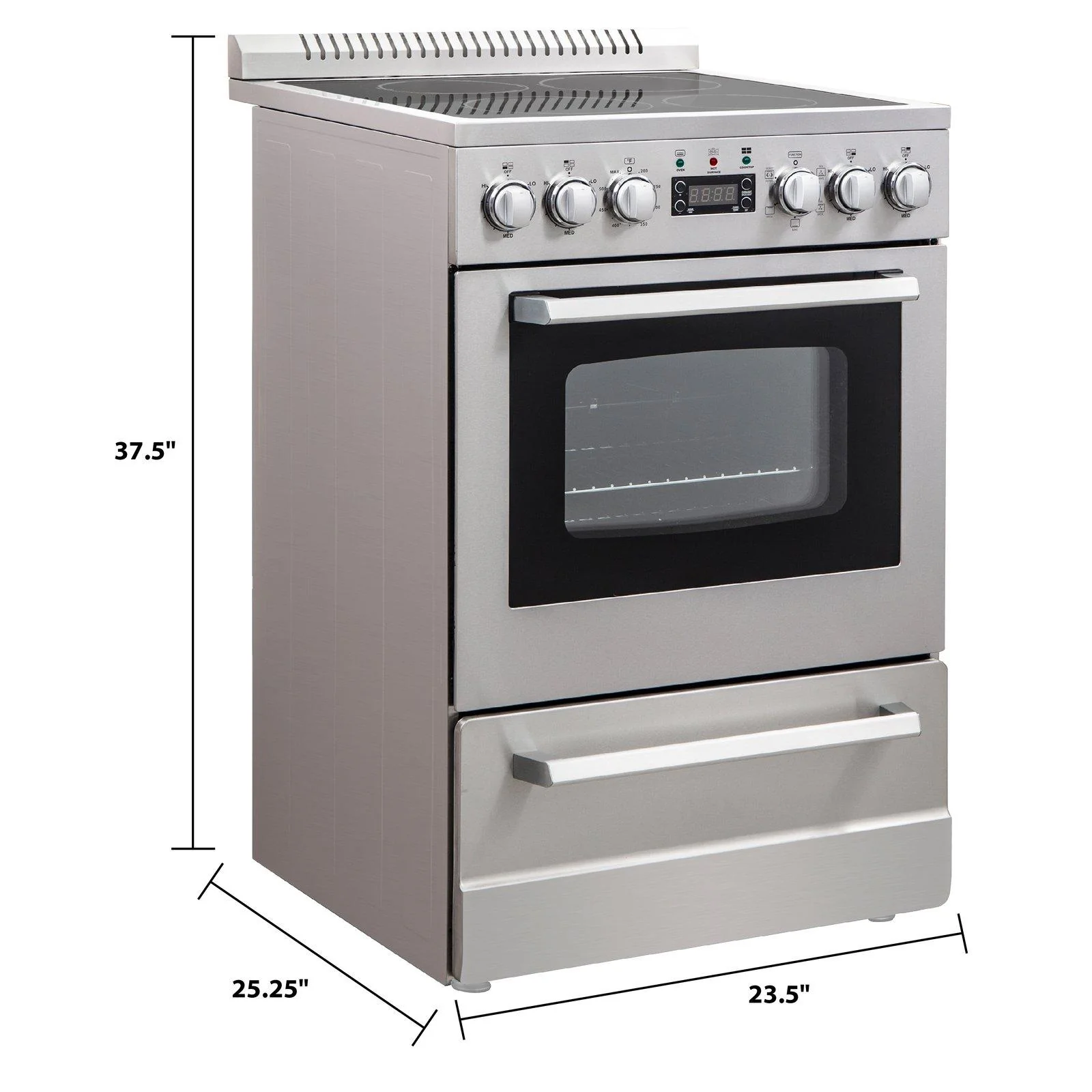 DER24P3S Avanti ELITE Series 24" Electric Range Oven - Image 7
