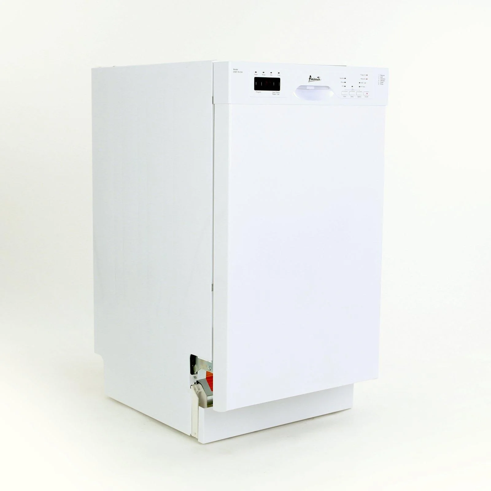 DWF18V0W Avanti 18" Built In Dishwasher - White - Image 5
