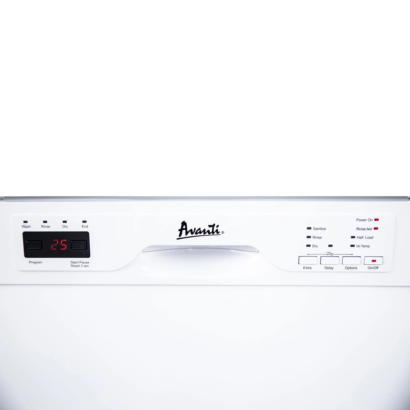 DWF24V0W Avanti 24" Built In Dishwasher - White / 24" - Image 4