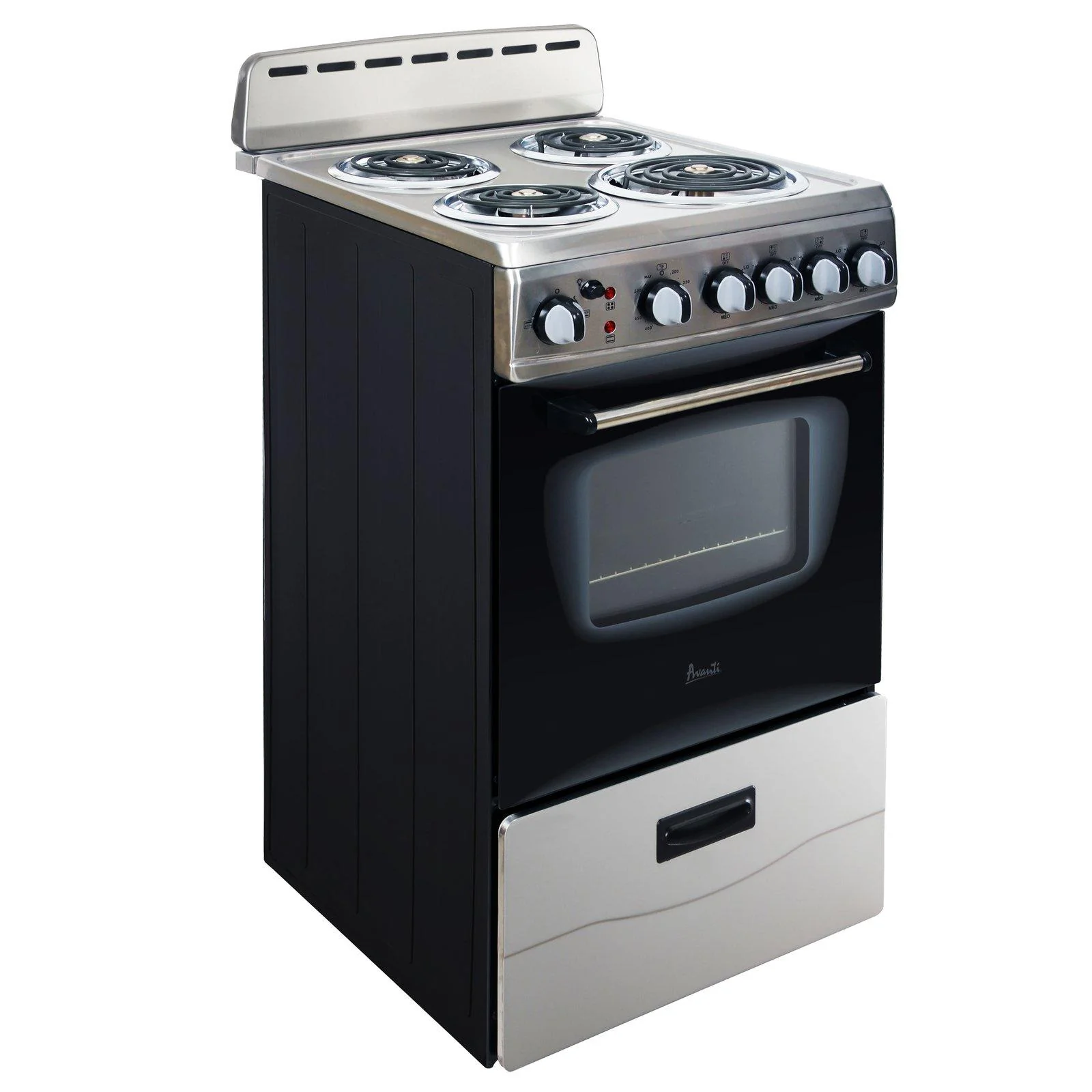 ERU200P0W Avanti 20" Electric Range Oven with Framed Glass Door - White - Image 4