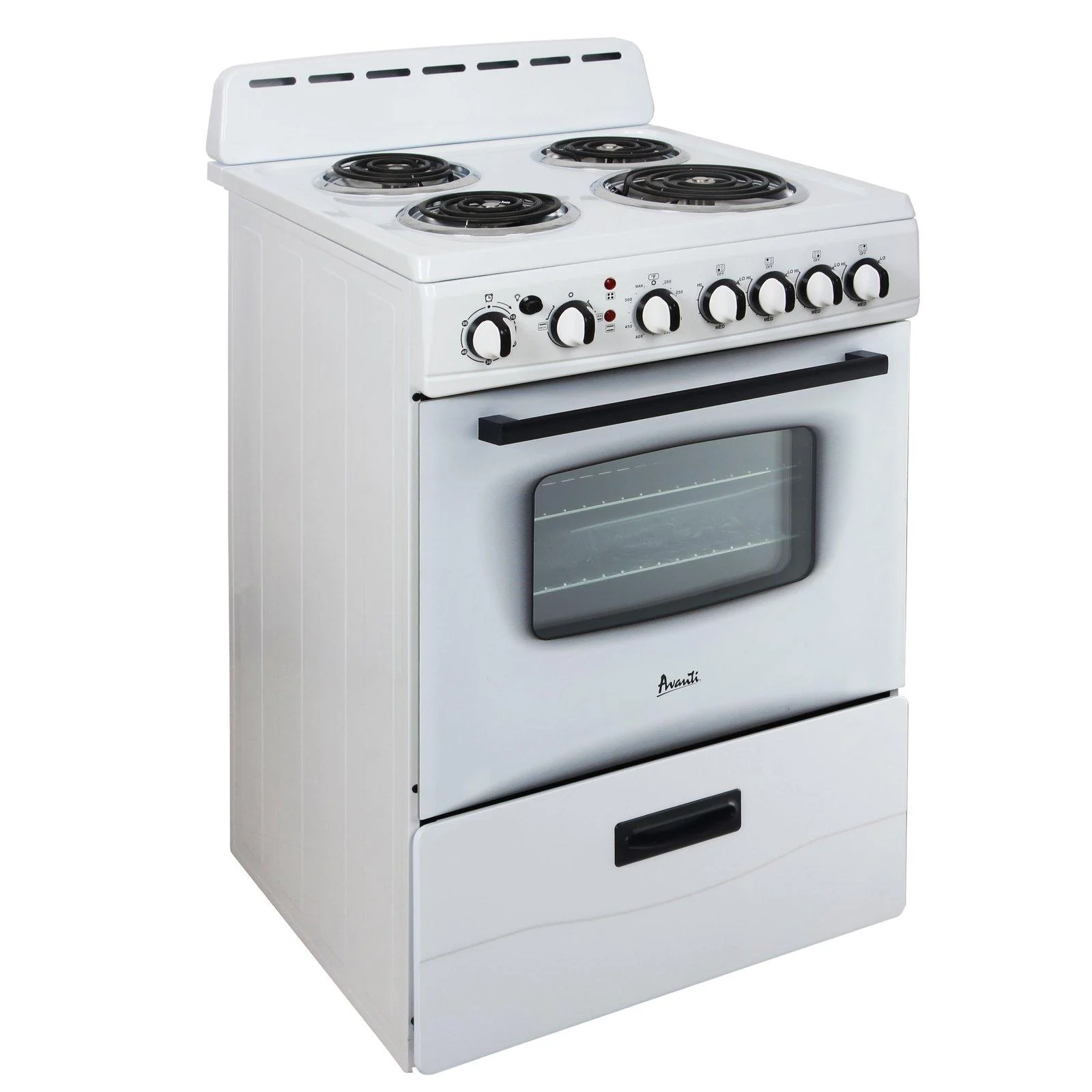 ERU240P3S Avanti 24" Electric Range Oven with Framed Glass Door - Stainless Steel - Image 4