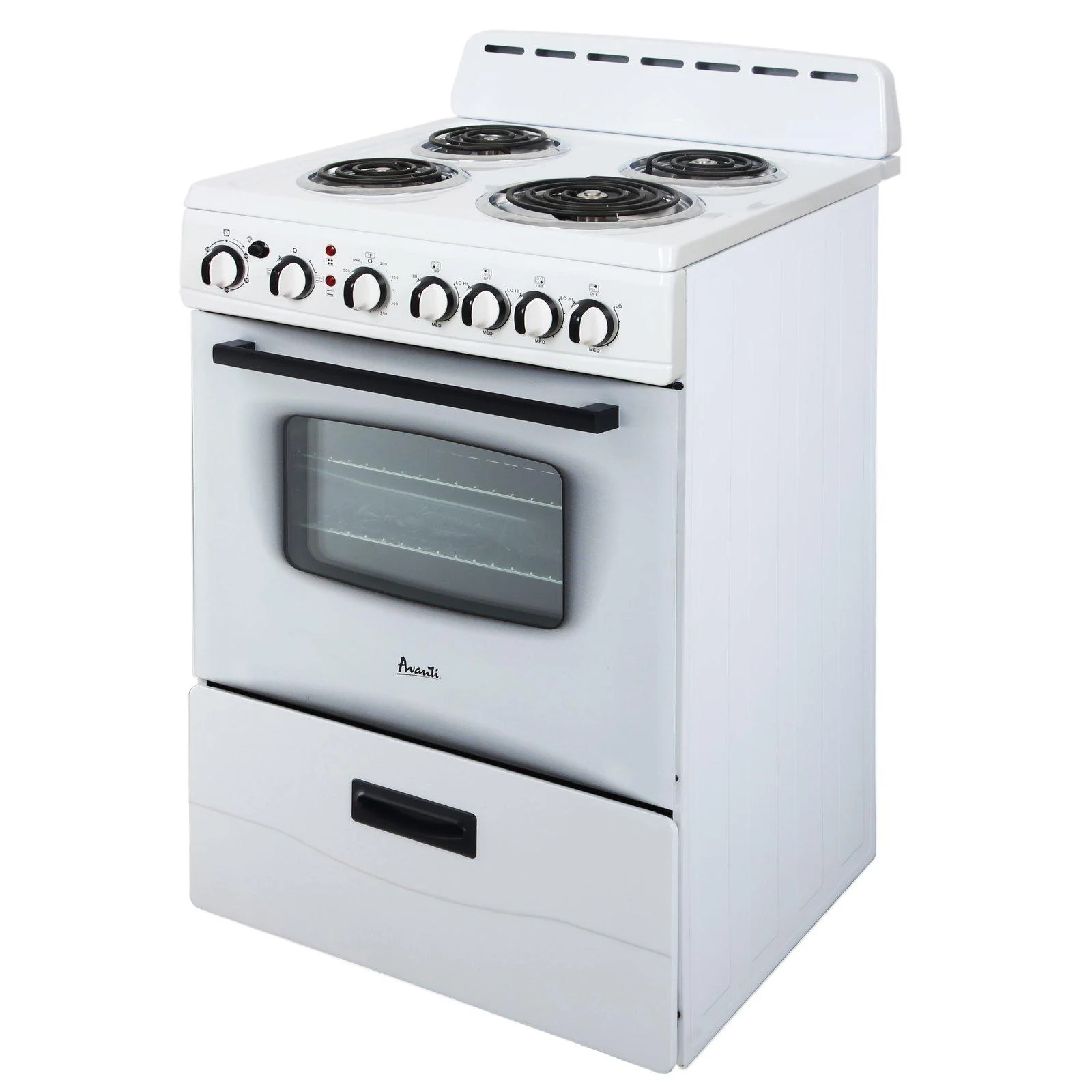 ERU240P3S Avanti 24" Electric Range Oven with Framed Glass Door - Stainless Steel - Image 5