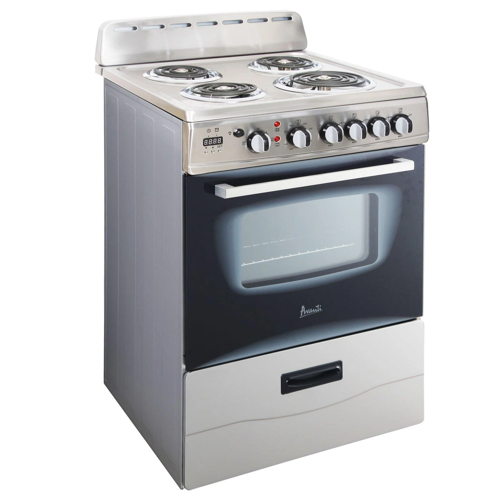 ERU240P3S Avanti 24" Electric Range Oven with Framed Glass Door - Stainless Steel - Image 8