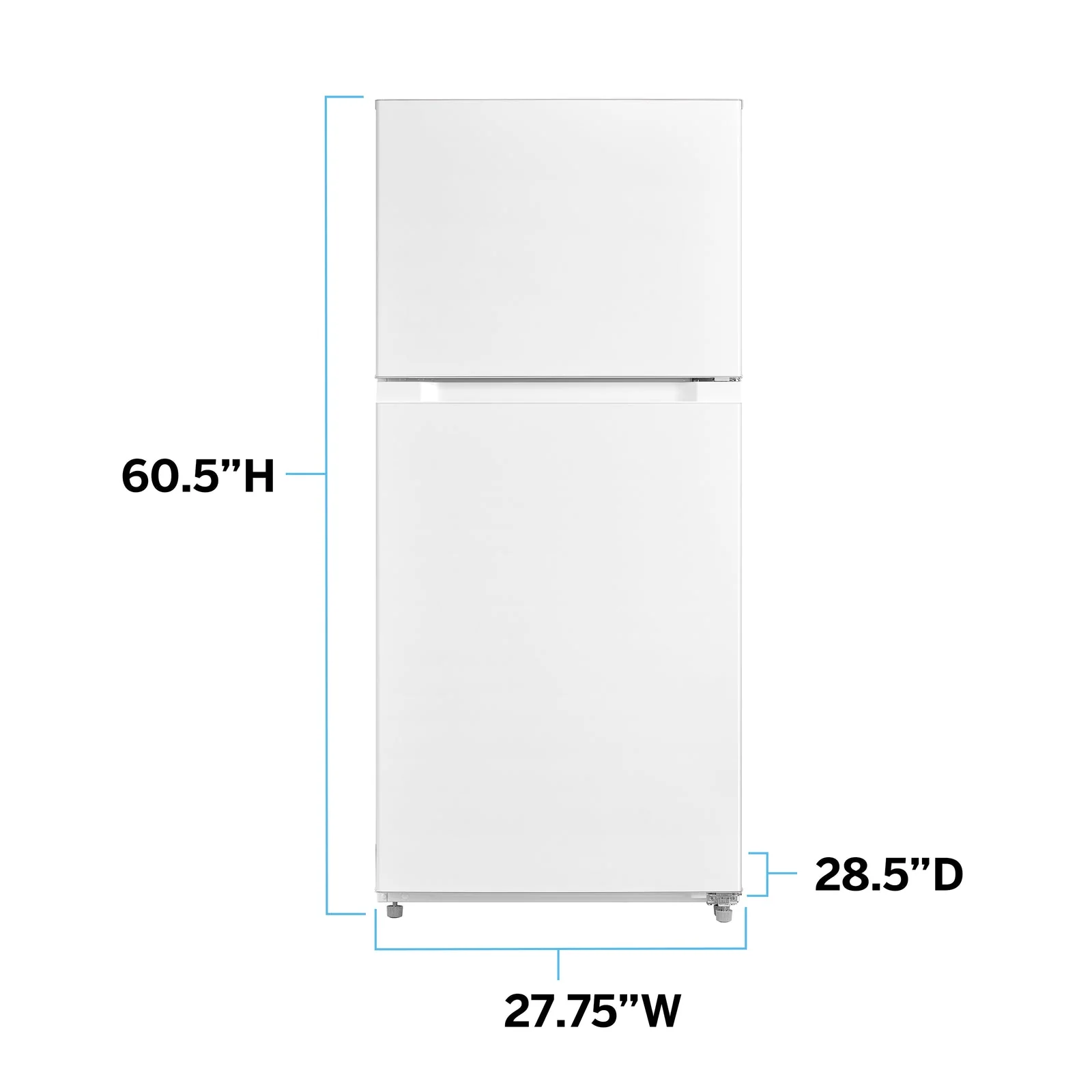 FF14D0W4 Avanti Frost Free Top Freezer Refrigerator - White / 14 cu. ft. - Image 6