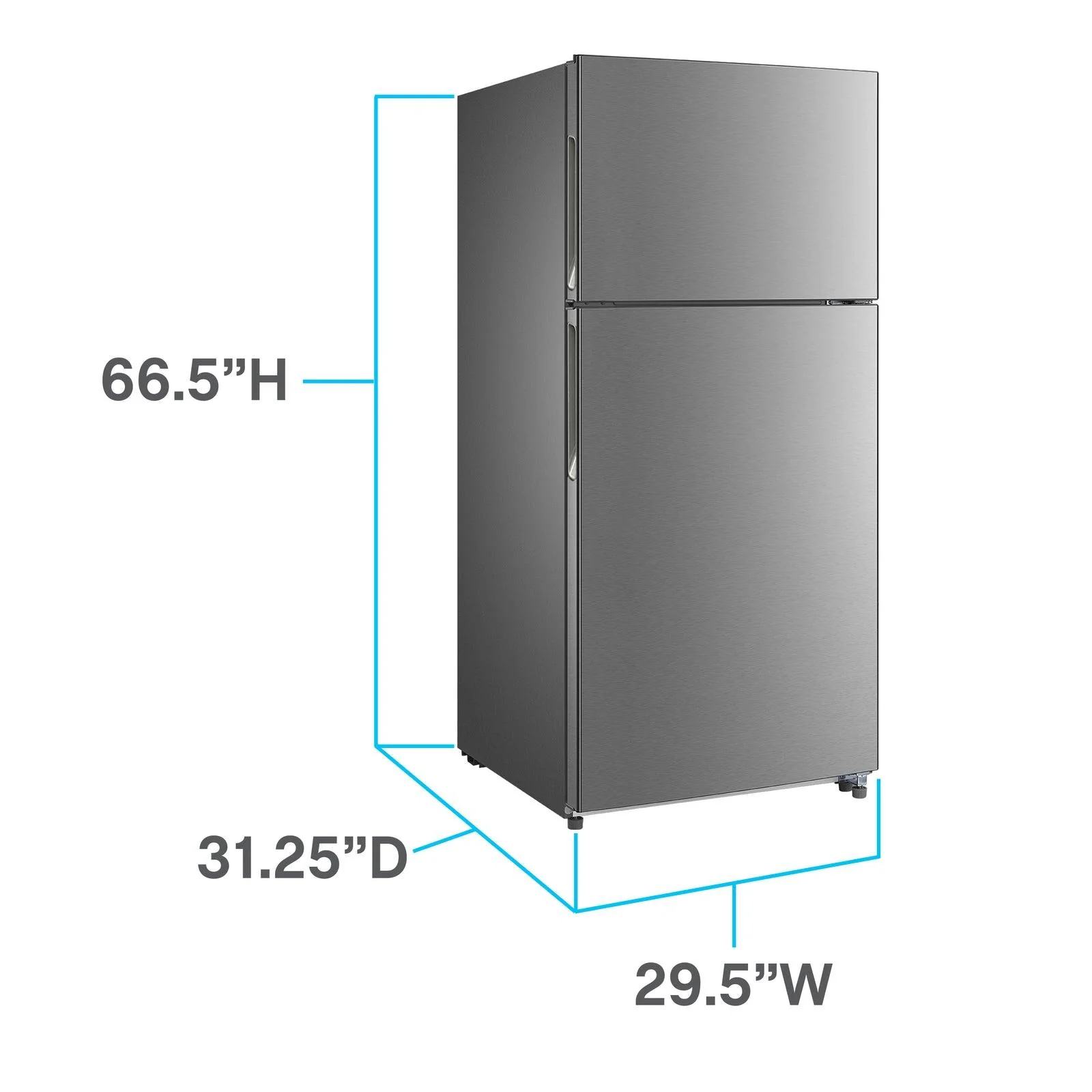FF18D0W4 Avanti Frost-Free Apartment Size Refrigerator, 18.0 cu. ft. - White / 18 cu. ft. - Image 16