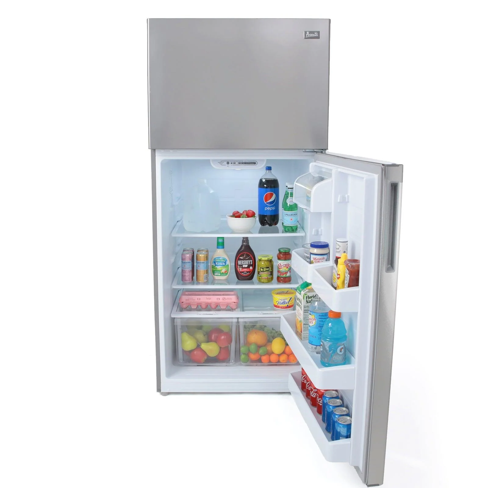 FF18D3S4 Avanti Frost-Free Apartment Size Refrigerator, 18.0 cu. ft. - Stainless Steel / 18 cu. ft. - Image 9