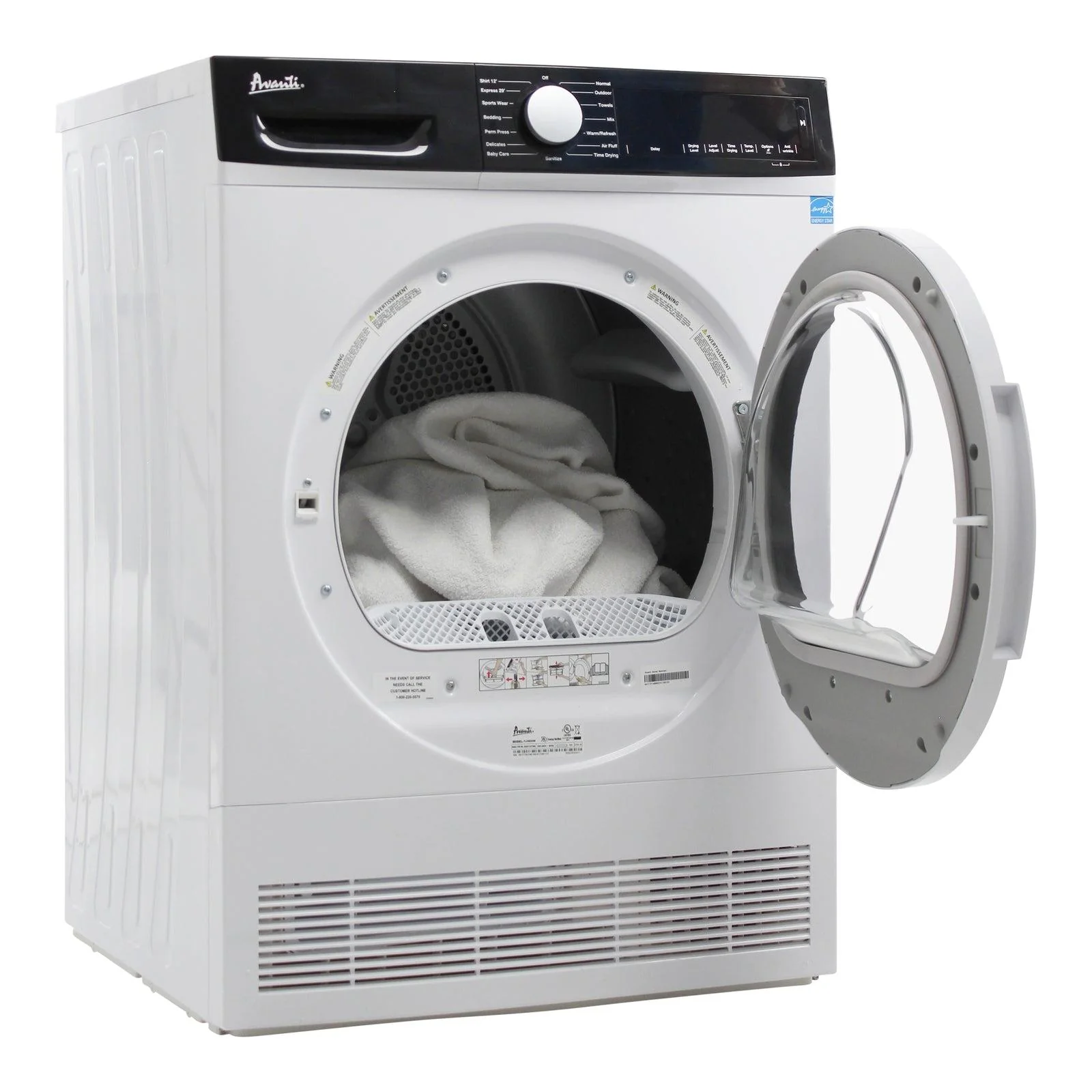 FLD40V0W Avanti Front Load Clothes Dryer - Image 3