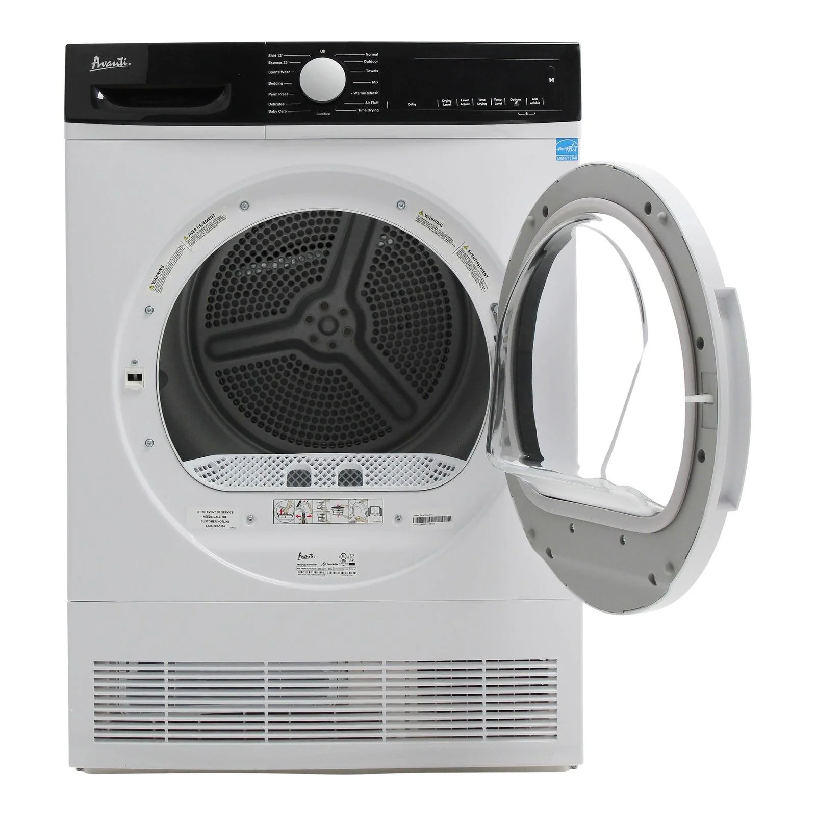 FLD40V0W Avanti Front Load Clothes Dryer - Image 6