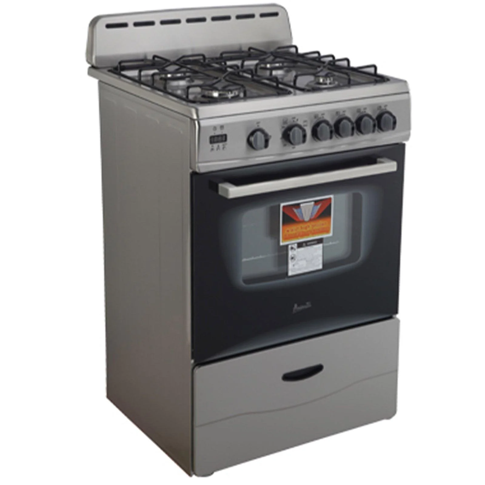 GR2415CB Avanti 24" Compact Gas Range Oven - Black - Image 4